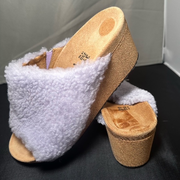 Papillio by Birkenstock Namica teddy lavender size 8-8.5 - Picture 4 of 7